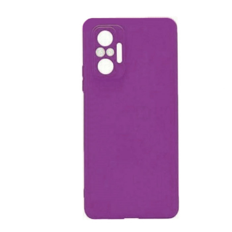 Θήκη Πλάτης Σιλικόνης Soft για Xiaomi Redmi Note 10/Note 10S - Χρώμα: Μώβ
