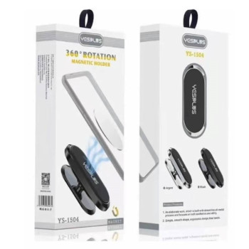 YESPLUS YS-1504 Περιστρεφόμενη 360° Μαγνητική Βάση Κινητού Αυτοκινήτου - Χρώμα: Μαύρο YESPLUS YS-1504 Περιστρεφόμενη 360° Μαγνητική Βάση Κινητού Αυτοκινήτου - Χρώμα: Μαύρο