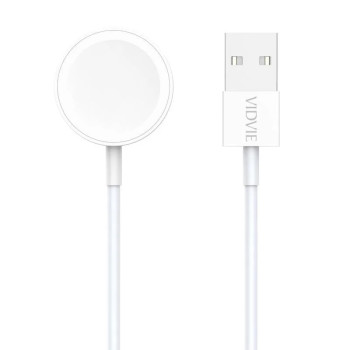 VIDVIE WLC1411-U Μαγνητικός Aσύρματος Φορτιστής Ρολογιού 3W με Καλώδιο USB Type-Α 1.2m - Χρώμα: Λευκό VIDVIE WLC1411-U Μαγνητικός Aσύρματος Φορτιστής Ρολογιού 3W με Καλώδιο USB Type-Α 1.2m - Χρώμα: Λευκό