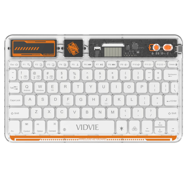 VIDIVE KB05 Έξυπνο Ασύρματο Πληκτρολόγιο / Smart Wireless Keyboard - Χρώμα: Λευκό