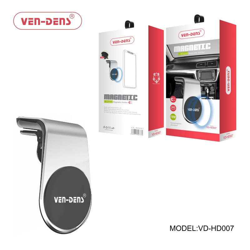 VEN-DENS VD-HD007 Ισχυρή Μαγνητική Βάση Κινητού Αυτοκινήτου - Χρώμα: Ασημί