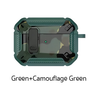 COTECi AP-63 Mecha2 Προστατευτική Θήκη Ακουστικά για Apple AirPods 3 - Χρώμα: Μαύρο - Camouflage Πράσινο