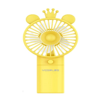 YESPLUS YS-1614 Επαναφορτιζόμενο Mini Ανεμιστηράκι Χειρός - Χρώμα: Κίτρινο