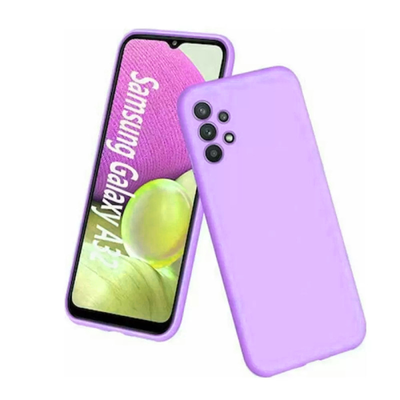 Θήκη Πλάτης Σιλικόνης Soft για Samsung Galaxy A32 4G - Χρώμα: Λιλά