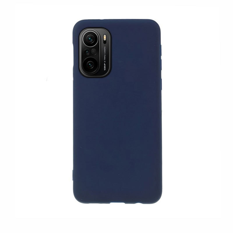Θήκη Πλάτης Σιλικόνης Απλή για Xiaomi Mi 11 - Χρώμα: Σκούρο Μπλέ
