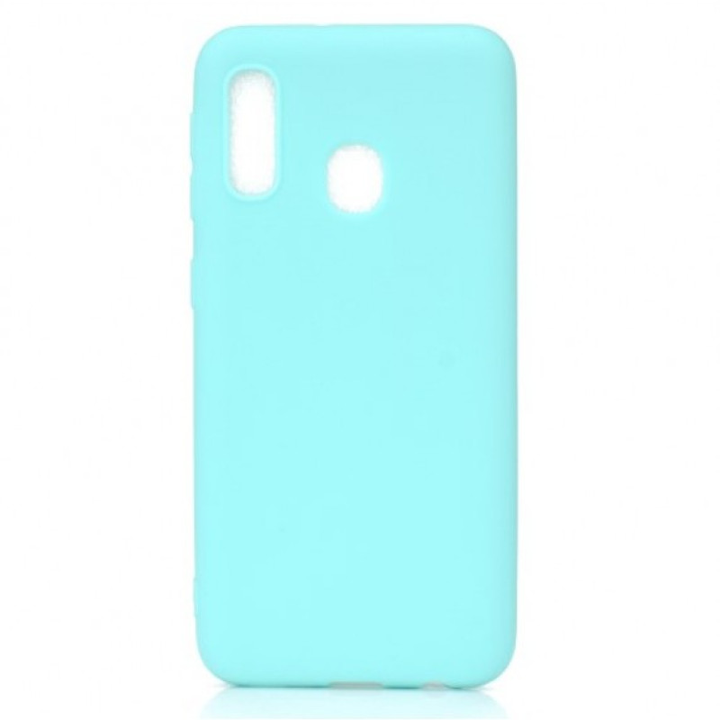Θήκη Πλάτης Σιλικόνης Απλή για Samsung Galaxy A20E A202F - Χρώμα: Γαλάζιο