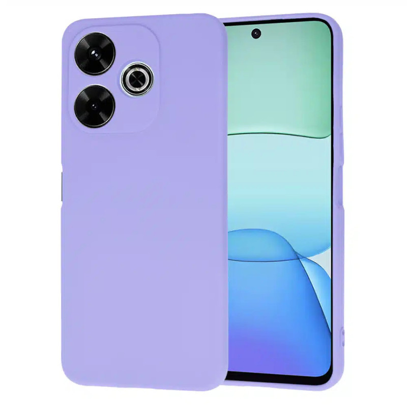Θήκη Πλάτης Σιλικόνης Soft για Xiaomi Redmi 13 - Χρώμα: Λιλά