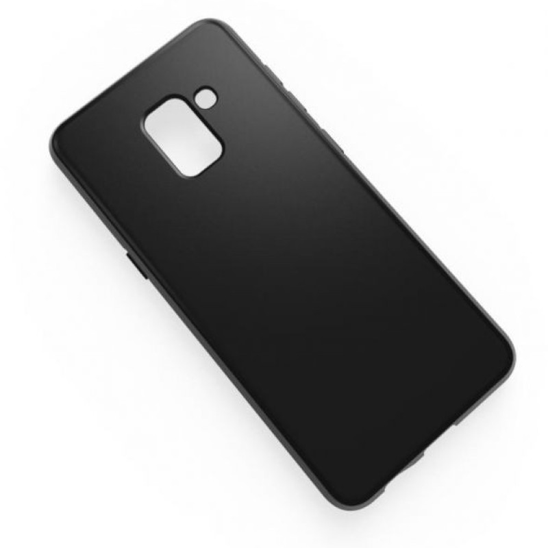 Θήκη Πλάτης Σιλικόνης Απλή για Samsung Galaxy A6 Plus - Χρώμα: Μαύρο