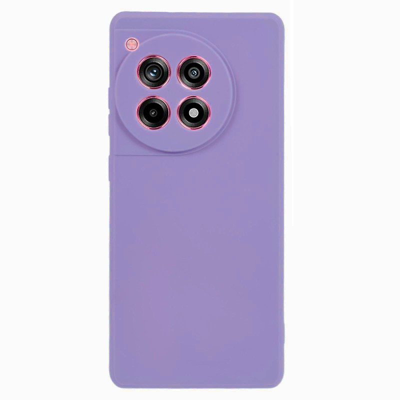 Θήκη Πλάτης Σιλικόνης Soft για Oneplus 12R - Χρώμα: Λιλά