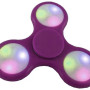 Αγχολυτικό Πλαστικό Παιχνίδι Fidget Spinner 5963-k με Πολύχρωμα Φωτάκια - Χρώμα: Μωβ