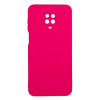 Simple Back Cover Silicone Case for Xiaomi Redmi Note 9 Pro/Note 9S - Color: Fuchsia