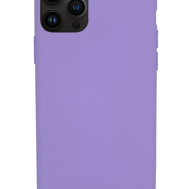 Θήκη Πλάτης Σιλικόνης Soft για Apple iPhone 12 Pro Max - Χρώμα: Μώβ