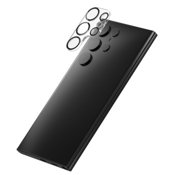 Full Cover Full Glue Tζαμάκι Προστασίας Πίσω Κάμερας για Samsung Galaxy S23 Ultra - Χρώμα: Μαύρο