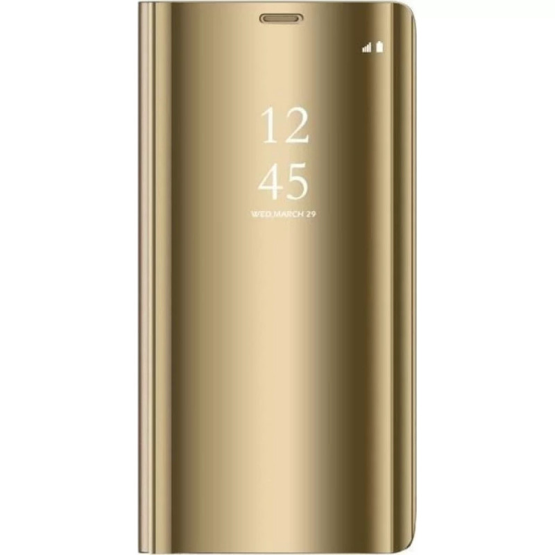 Θήκη Clear View Stand για Xiaomi Redmi 9C - Χρώμα: Χρυσό