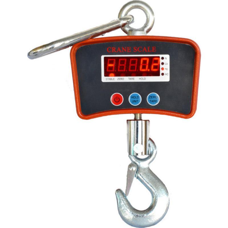 Ηλεκτρονική Επαγγελματική Κρεμαστή Ζυγαριά με Ικανότητα Ζύγισης 300kg & Υποδιαίρεση 100gr YKCS-1000 Q09KQKXSW2 Πορτοκαλί