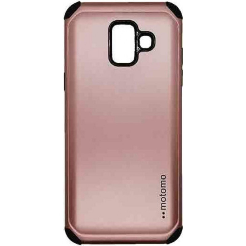 Σκληρή Θήκη Πλάτης Motomo για Samsung Galaxy A6 Plus - Χρώμα: Ρόζ Χρυσό