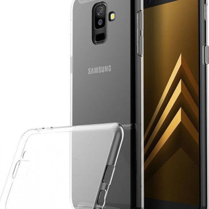 Θήκη Πλάτης Σιλικόνης Απλή για Samsung Galaxy A6 2018 - Χρώμα: Διάφανο