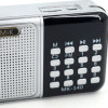CMiK MK-140 Μίνι Επαναφορτιζόμενο Ραδιοφωνάκι με USB - Χρώμα: Ασημί