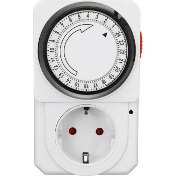 Andowl Q-A113 24 Ώρες Plug-in Χρονοδιακόπτης Διακόπτης Μηχανικός Προγραμματιζόμενος με Υποδοχή Ηλεκτρικής Ενέργειας – Χρώμα: Άσπρο Andowl Q-A113 24 Ώρες Plug-in Χρονοδιακόπτης Διακόπτης Μηχανικός Προγραμματιζόμενος με Υποδοχή Ηλεκτρικής Ενέργειας – Χρώμα: Άσπρο