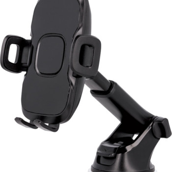 MaXlife MXCH-03 Βάση Κινητού με Βεντούζα για Αυτοκίνητο με Ρυθμιζόμενα Άγκιστρα - Χρώμα: Μαύρο