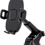 MaXlife MXCH-03 Βάση Κινητού με Βεντούζα για Αυτοκίνητο με Ρυθμιζόμενα Άγκιστρα - Χρώμα: Μαύρο