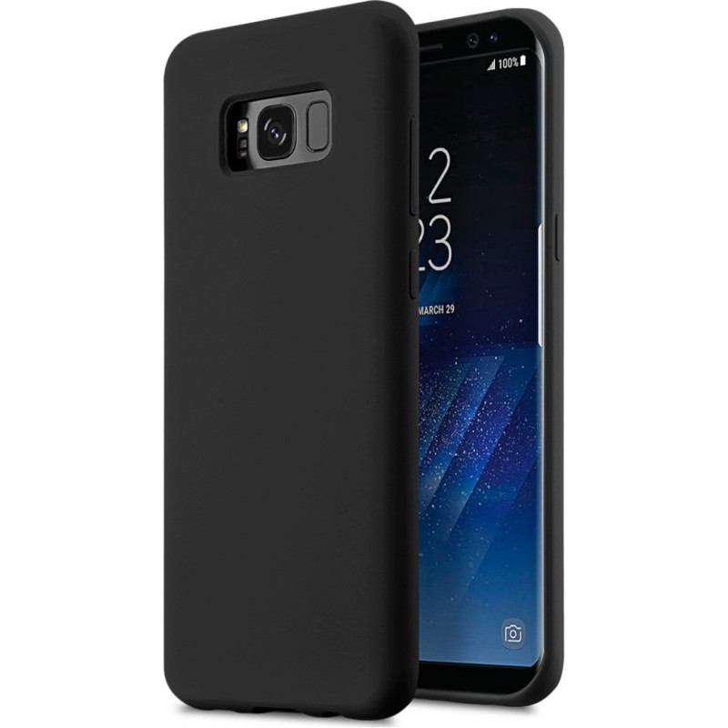 Θήκη Πλάτης Σιλικόνης Απλή για Samsung G950F Galaxy S8 - Χρώμα: Μαύρο