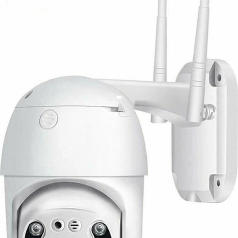 IP Κάμερα Παρακολούθησης Wi-Fi 1080p Full HD Αδιάβροχη με Αμφίδρομη Επικοινωνία ABQ-A6 - Χρώμα: Άσπρο