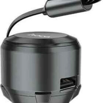 Hoco S27 Φορτιστής Αυτοκινήτου Tributo Συνολικής Έντασης 2.4A με Θύρα USB και Καλώδιο 3 in 1 Micro-USB / Type-C / Lighting Χρώμα: Ασημί