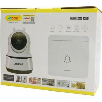 Andowl Q-A275 Πανοραμική HD 355° Κάμερα WIFI 5MP & Κουδούνι - Χρώμα: Άσπρο Andowl Q-A275 Πανοραμική HD 355° Κάμερα WIFI 5MP & Κουδούνι - Χρώμα: Άσπρο