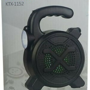 Φορητό Bluetooth Ηχείο με Λειτουργία Karaoke με Φακό KTX-1152 - Χρώμα: Μαύρο