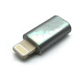 Αντάπτορας SmartPhone Lighting Male σε Micro USB Female - Χρώμα: Σκούρο Γκρι