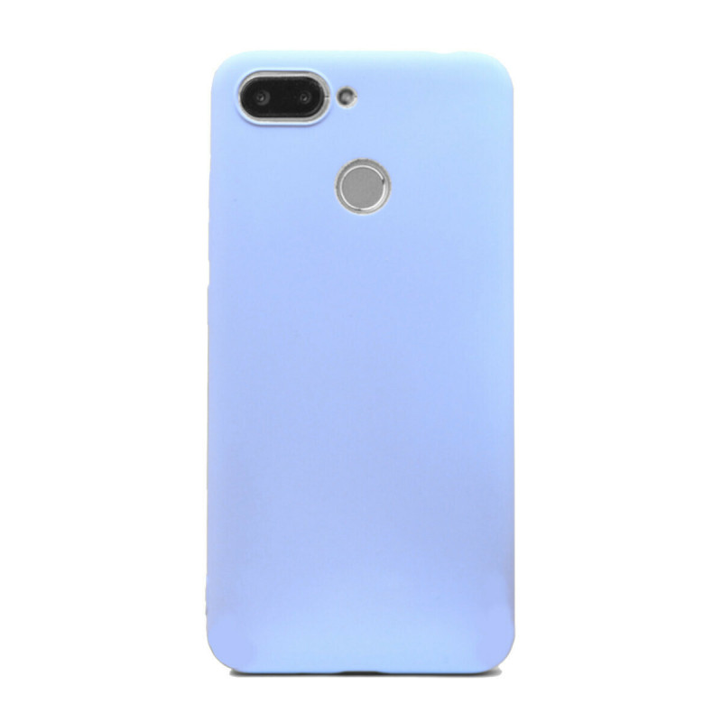 Θήκη Πλάτης Σιλικόνης Απλή για Xiaomi Redmi 6 - Χρώμα: Γαλάζιο