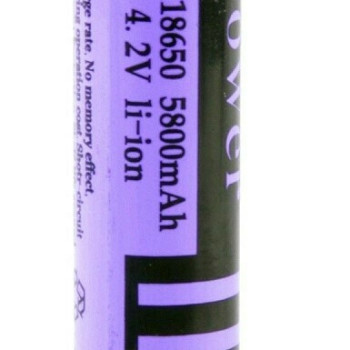 XW Power Επαναφορτιζόμενη Μπαταρία 18650 Li-ion 5800mAh 4.2V 1τμχ.