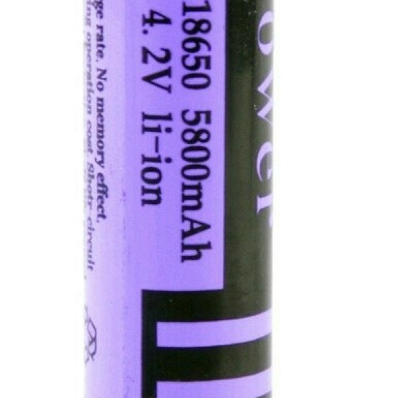 XW Power Επαναφορτιζόμενη Μπαταρία 18650 Li-ion 5800mAh 4.2V 1τμχ.
