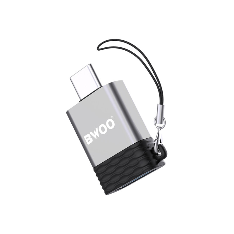 BWOO BZ35 Μετατροπέας USB-C Male σε USB-A Female - Χρώμα: Γκρι