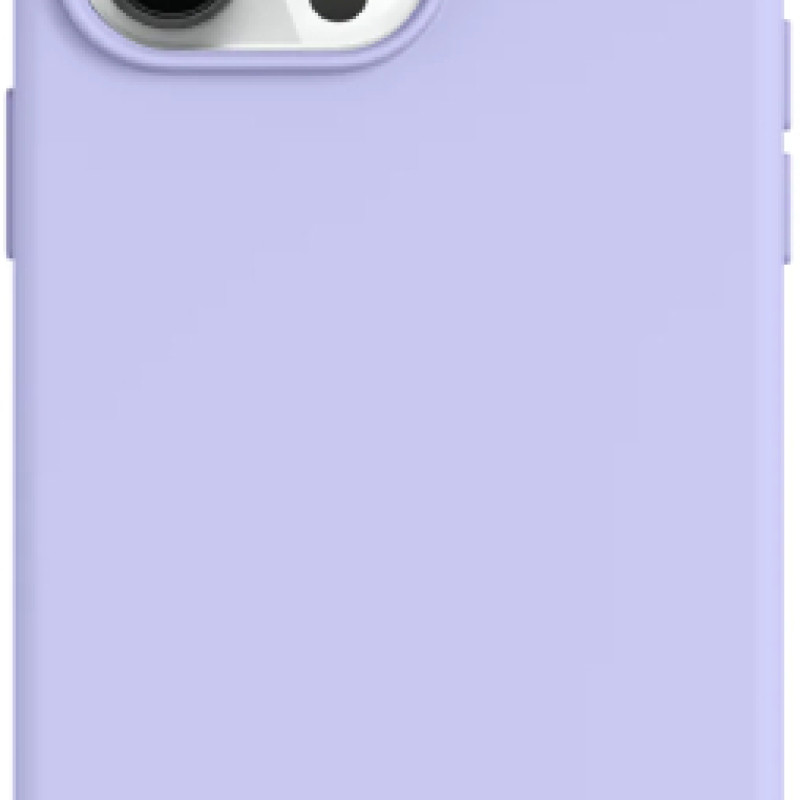 Θήκη Πλάτης Σιλικόνης Απλή για iPhone 15 Pro Max - Χρώμα: Μωβ