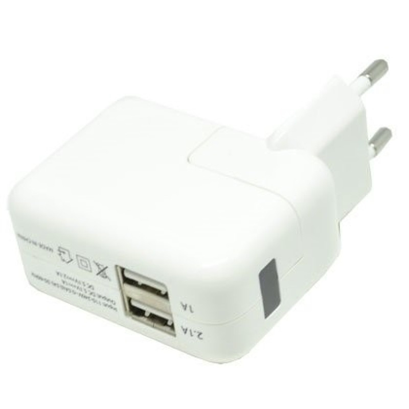 Φορτιστής Χωρίς Καλώδιο με 2 Θύρες USB-A - Χρώμα: Άσπρο