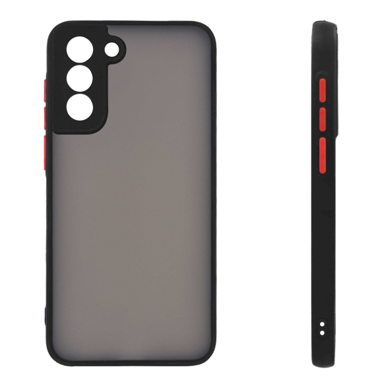 Πλαστική Σκληρή Θήκη Πλάτης Matte για Samsung Galaxy S22 - Χρώμα: Κόκκινο