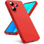 Θήκη Πλάτης Σιλικόνης Soft για Xiaomi Redmi 13 - Χρώμα: Κόκκινο