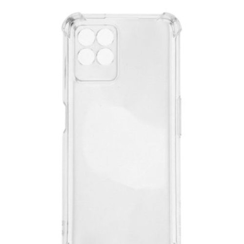 Θήκη Πλάτης Σιλικόνης AntiShock για Realme 8I - Χρώμα: Διάφανο