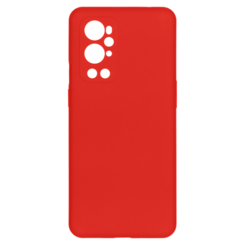 Θήκη Πλάτης Σιλικόνης Soft για Oneplus 9 Pro - Χρώμα: Κόκκινο