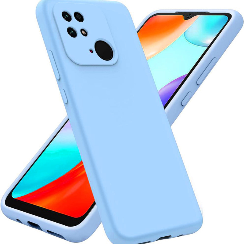 Θήκη Πλάτης Σιλικόνης Soft για Xiaomi Redmi 10C - Χρώμα: Γαλάζιο