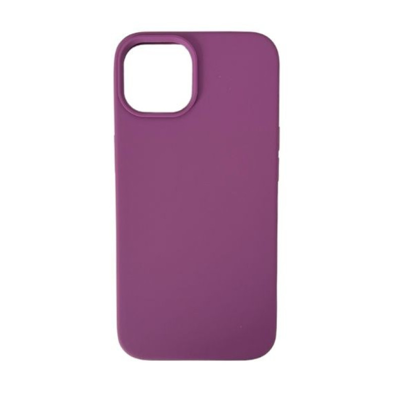Θήκη Πλάτης Σιλικόνης Soft για Apple iPhone 14 Plus - Χρώμα: Σκούρο Μωβ