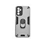 Σκληρή Θήκη Πλάτης Armor με Βάση Στήριξης για Samsung Galaxy A16 - Χρώμα: Ασημί