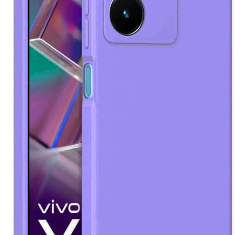 Θήκη Πλάτης Σιλικόνης Soft για Vivo Y22S - Χρώμα: Λιλά