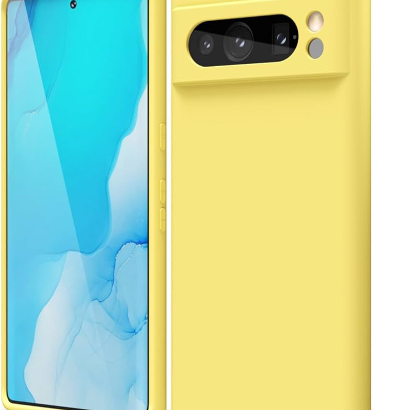 Θήκη Πλάτης Σιλικόνης Soft για Google Pixel 8 Pro - Χρώμα: Κίτρινο