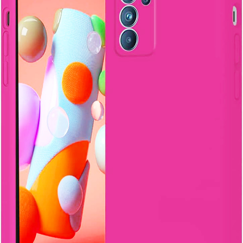 Θήκη Πλάτης Σιλικόνης Soft για Oppo Reno6 5G - Χρώμα: Φούξια