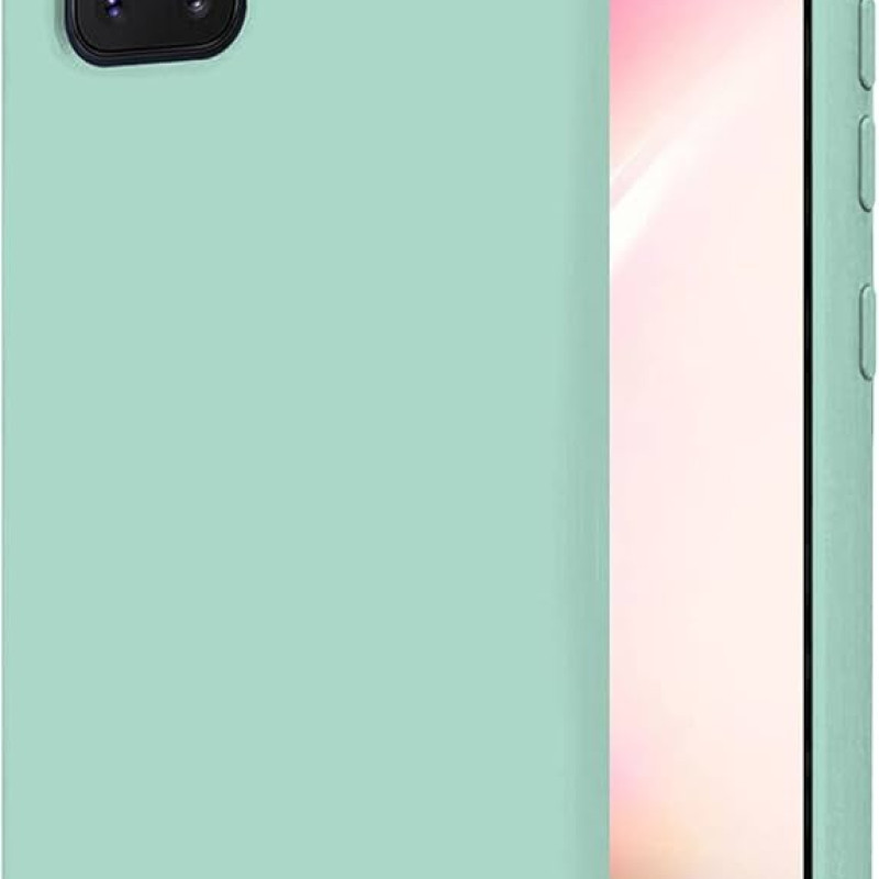 Θήκη Πλάτης Σιλικόνης Απλή για Samsung Galaxy Note 10 Plus - Χρώμα: Τιρκουάζ