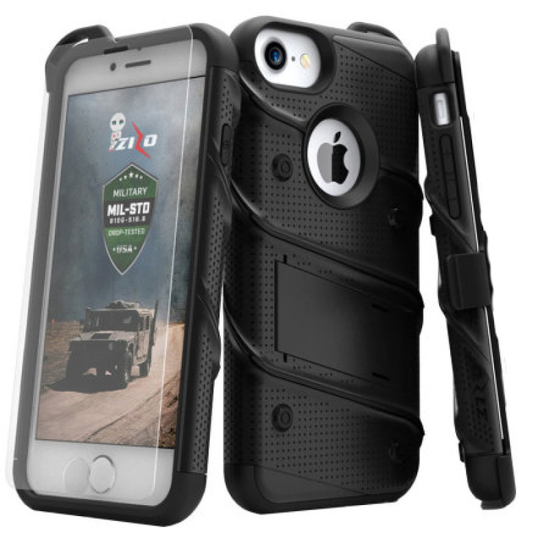 Σκληρή Θήκη Πλάτης Armor με Βάση Στήριξης (S1) για Samsung Galaxy J3 2017 - Χρώμα: Μαύρο
