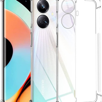 Θήκη Πλάτης Σιλικόνης Anti Shock για Realme 10 Pro Plus 5G - Χρώμα: Διάφανο